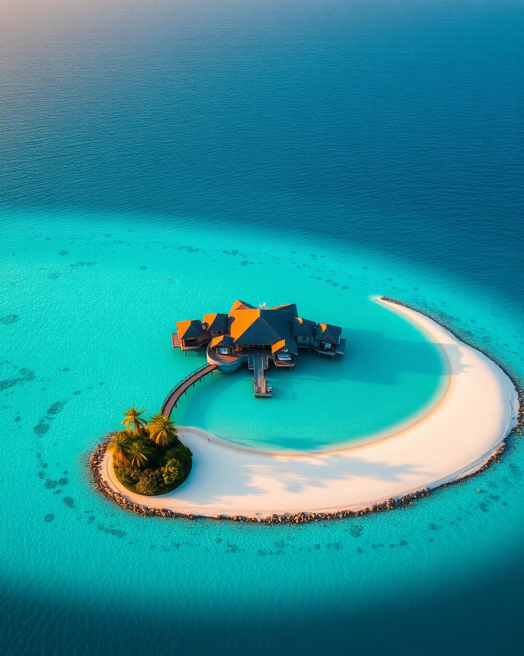 Indian Ocean — Overwater villas. Private atolls.